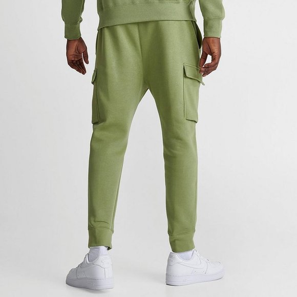 NWT NIKE MEN'S CARGO FLEECE SPORTSWEAR JOGGER ALLIGATOR GREEN - Picture 4 of 4